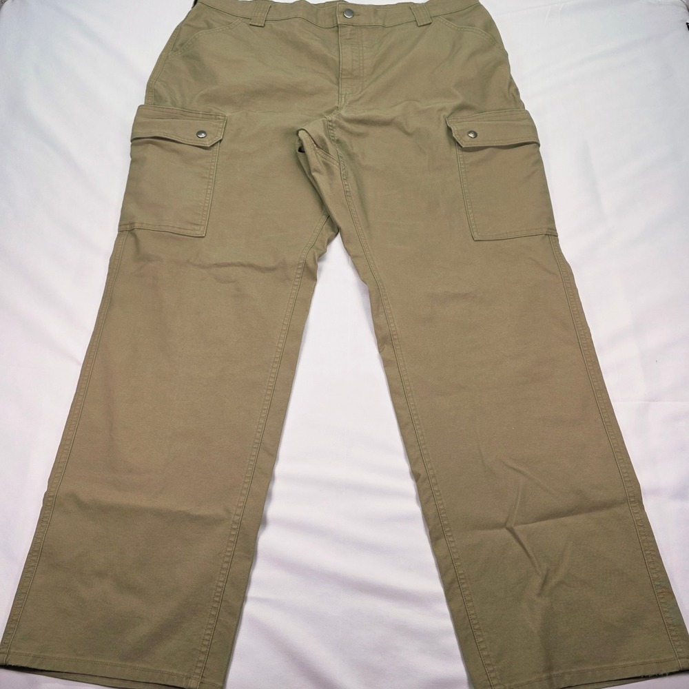 Duluth Trading‎ Co 40 Grit Mens Cargo Pants 40x34 Relaxed Fit Khaki Tan Workwear